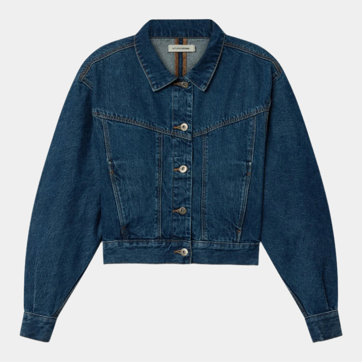 Dolman Sleeve Denim Jacket Blue