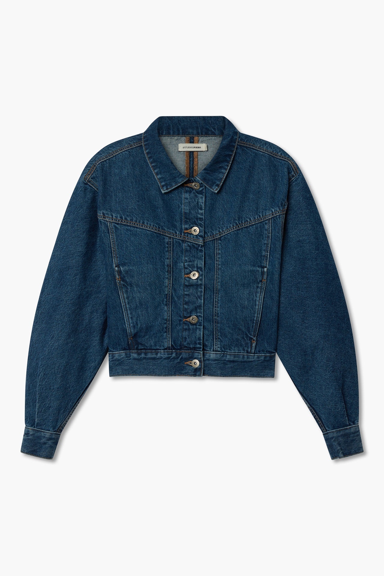 Dolman Sleeve Denim Jacket- Blue