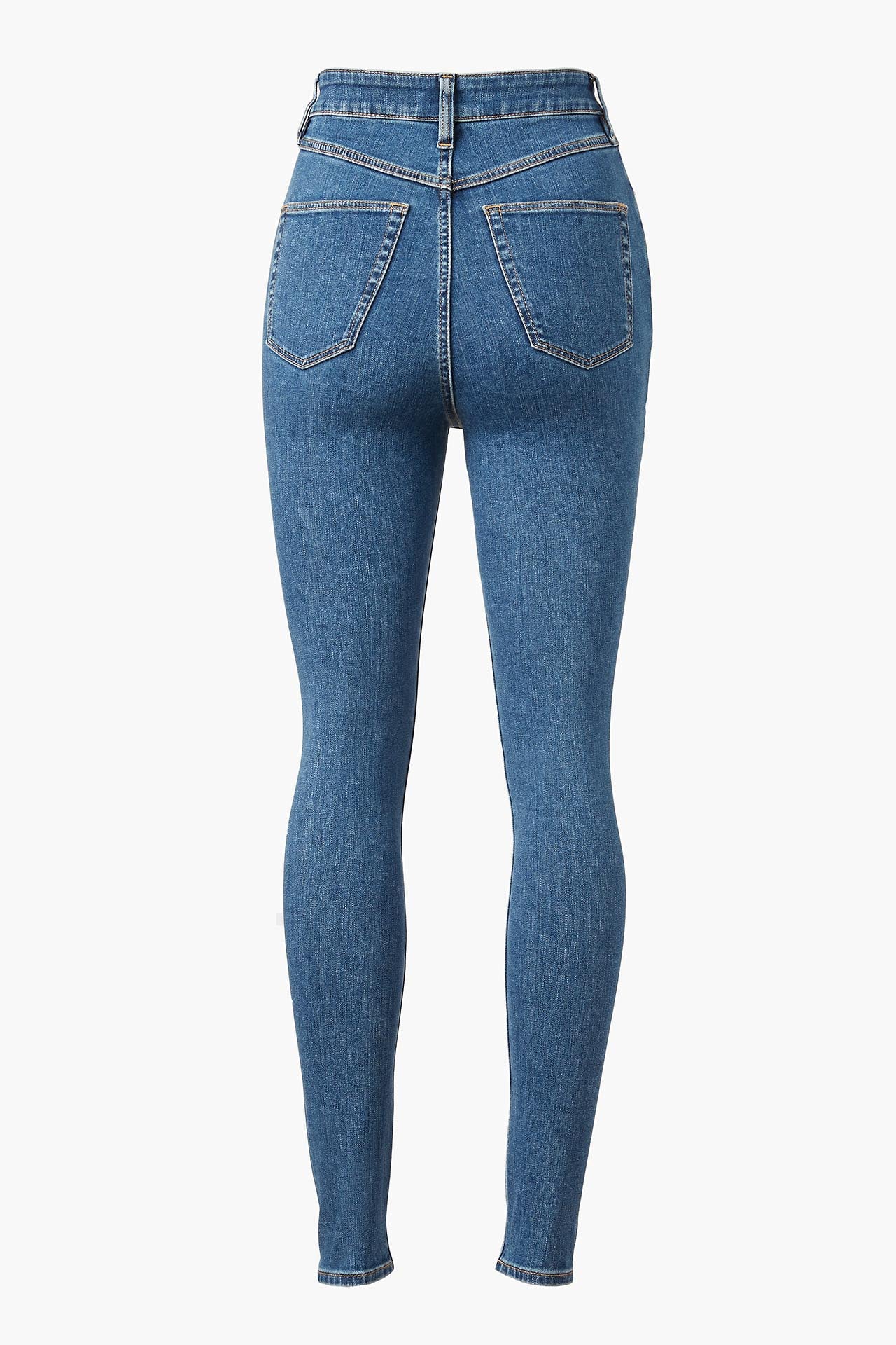 High Rise Skinny - Blue back