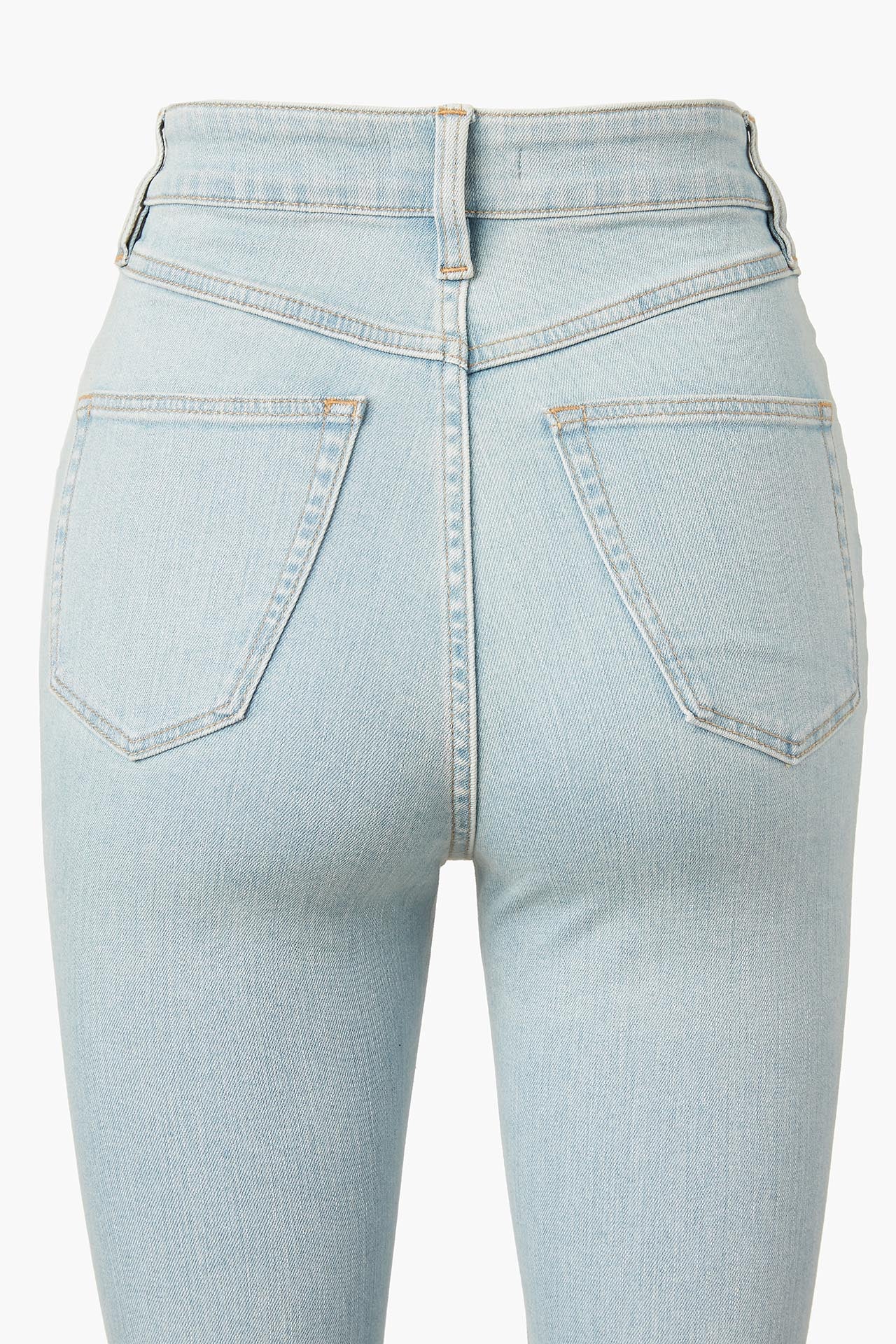 High Rise Skinny - Light blue back close