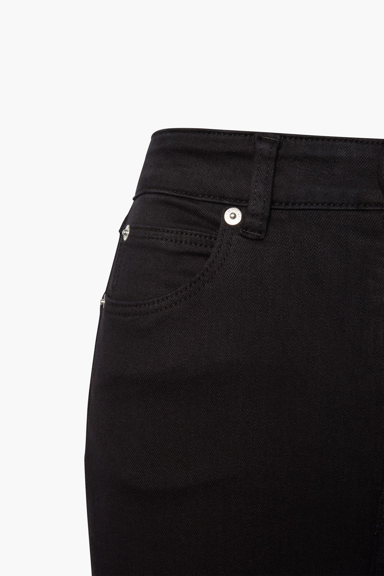 High Rise Skinny - Black side pocket