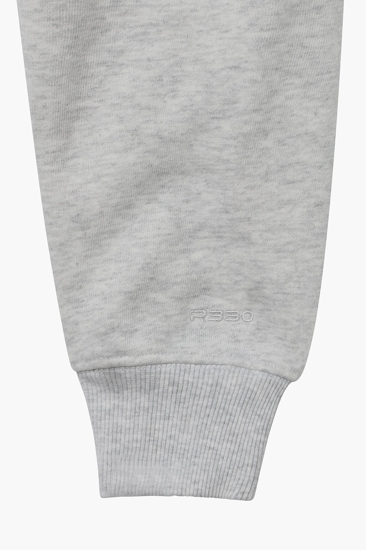 Cropped Half Zip Sweat - Grey Sleeves