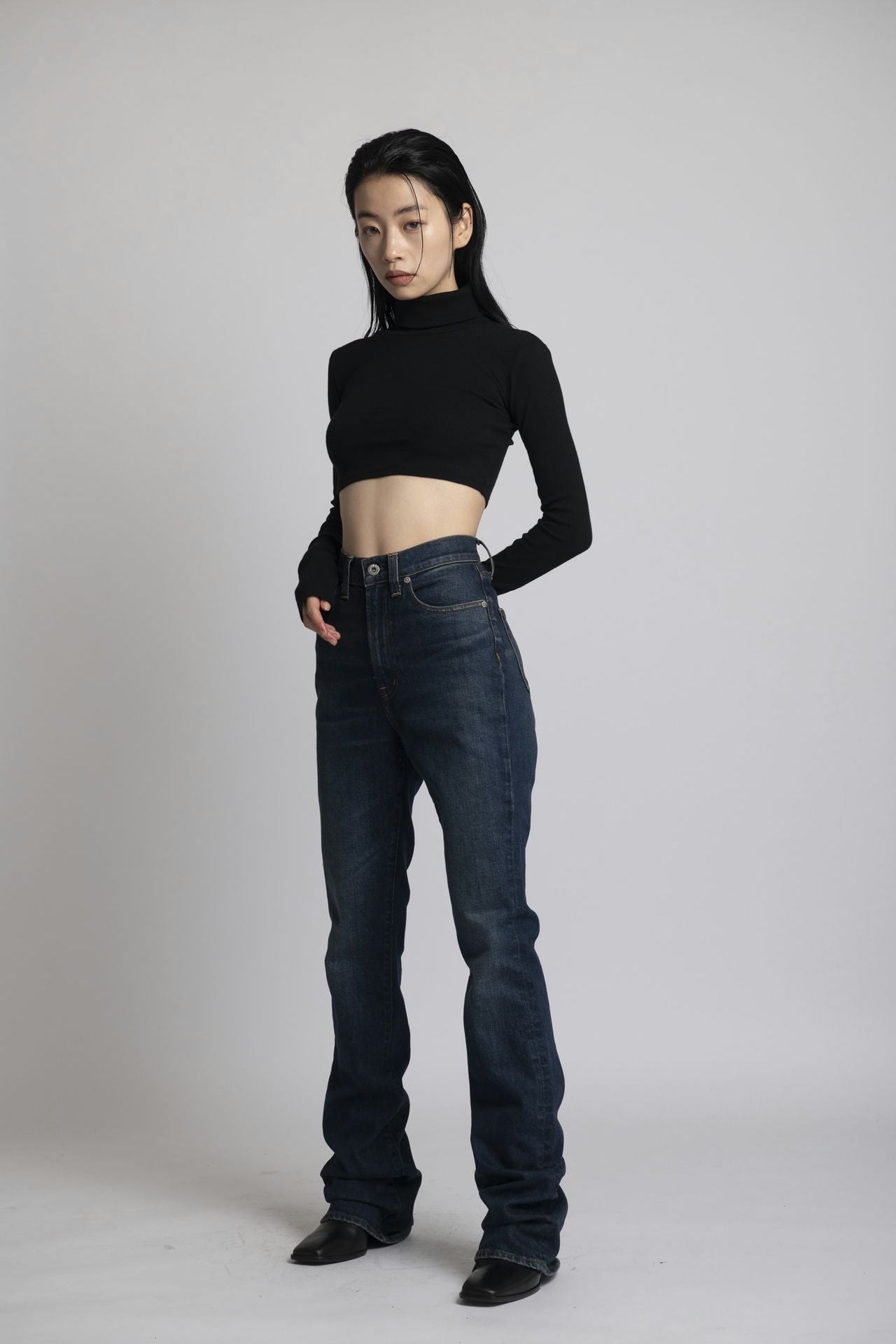 Neo Fitted Cropped Turtle Neck