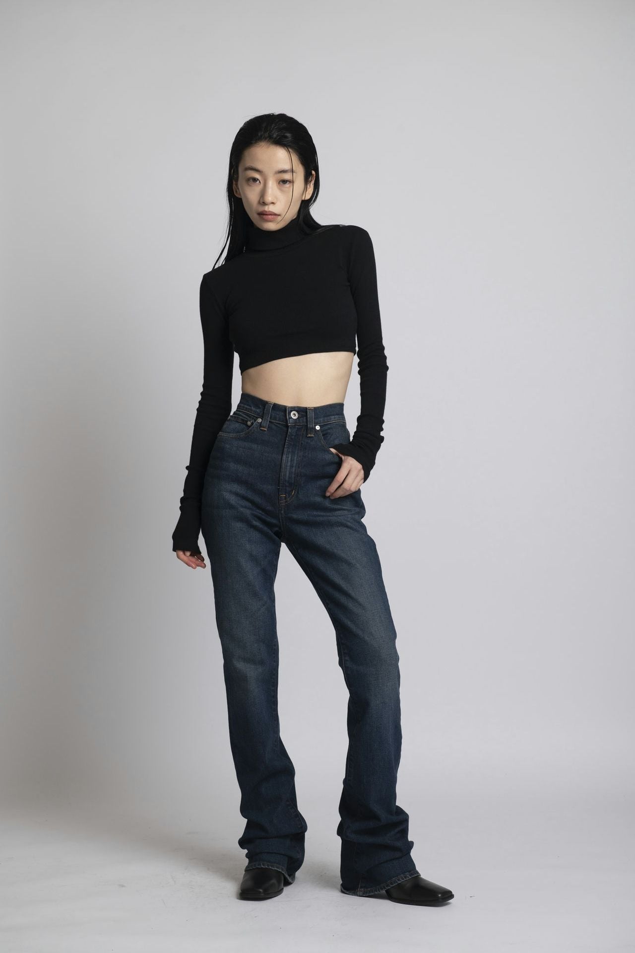 Neo Fitted Cropped Turtle Neck