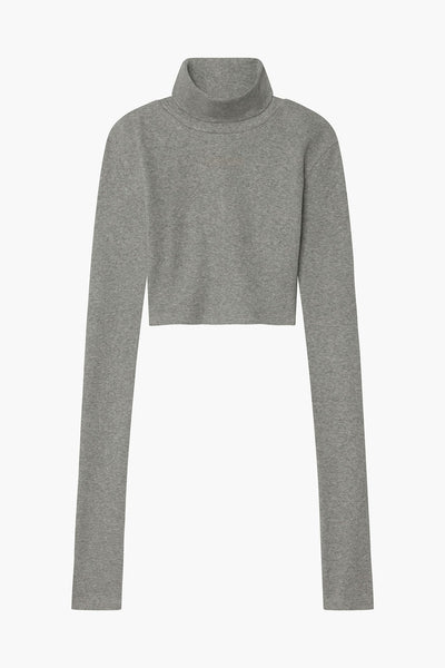 トップス STUDIO R330 FITTED CROPPED TURTLE NECK Neo Fitted Cropped Turtle Neck Gray