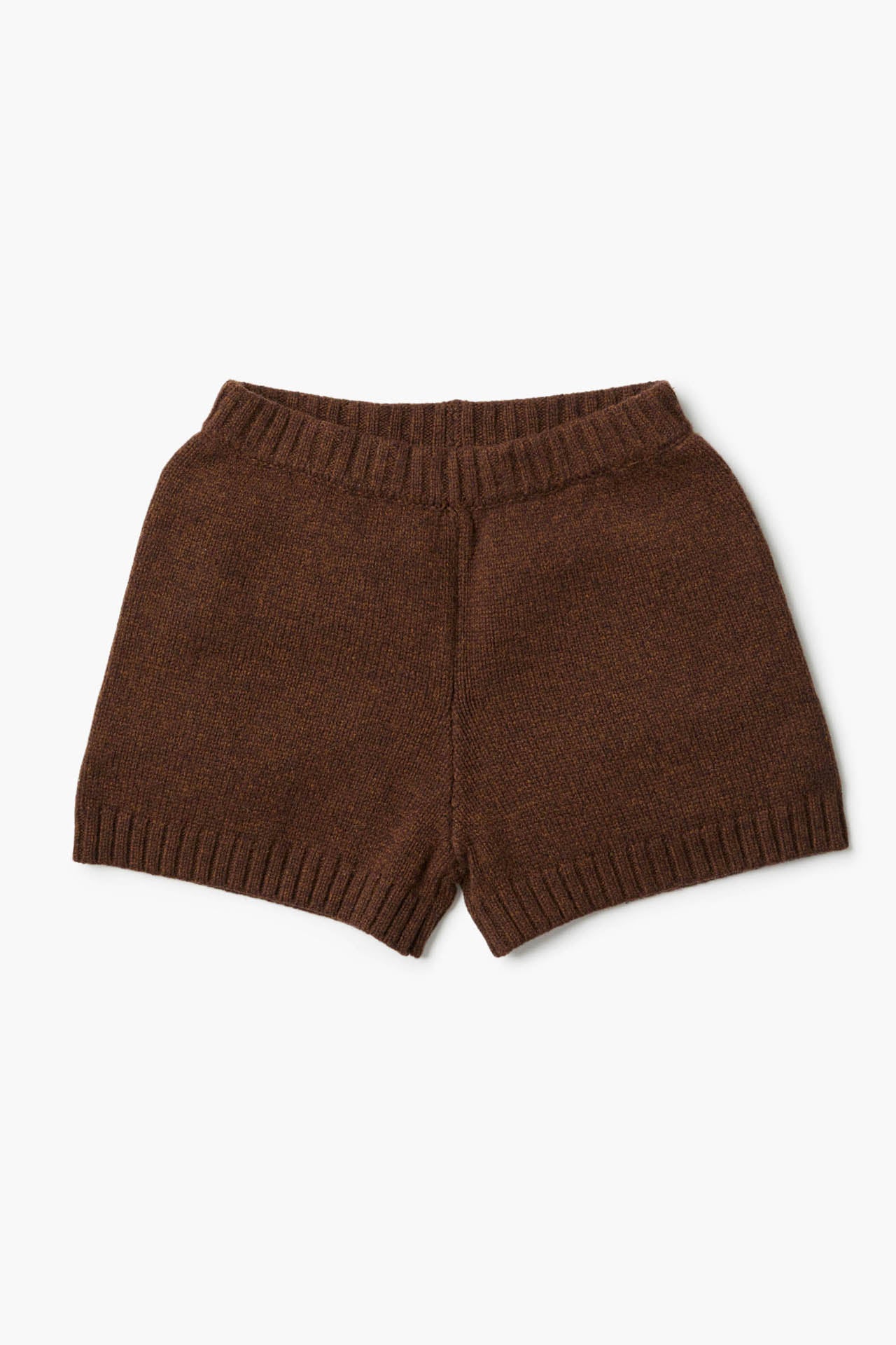 Fitted Knit shorts - Brown