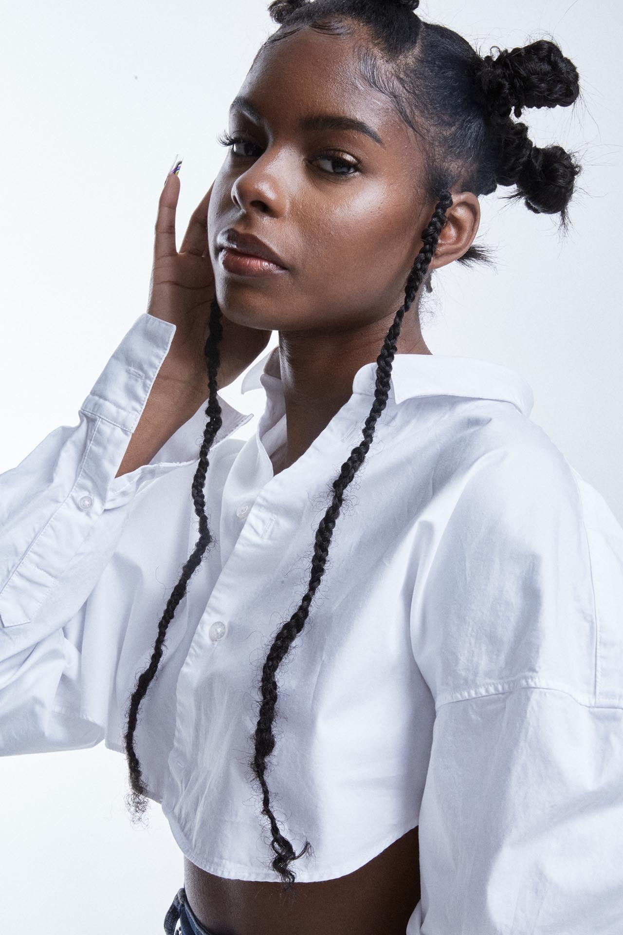 Cropped Shirt White