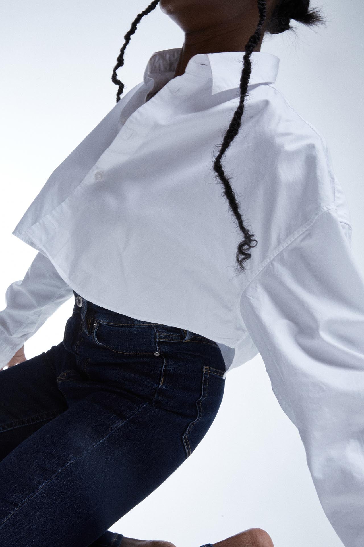 Cropped Shirt White