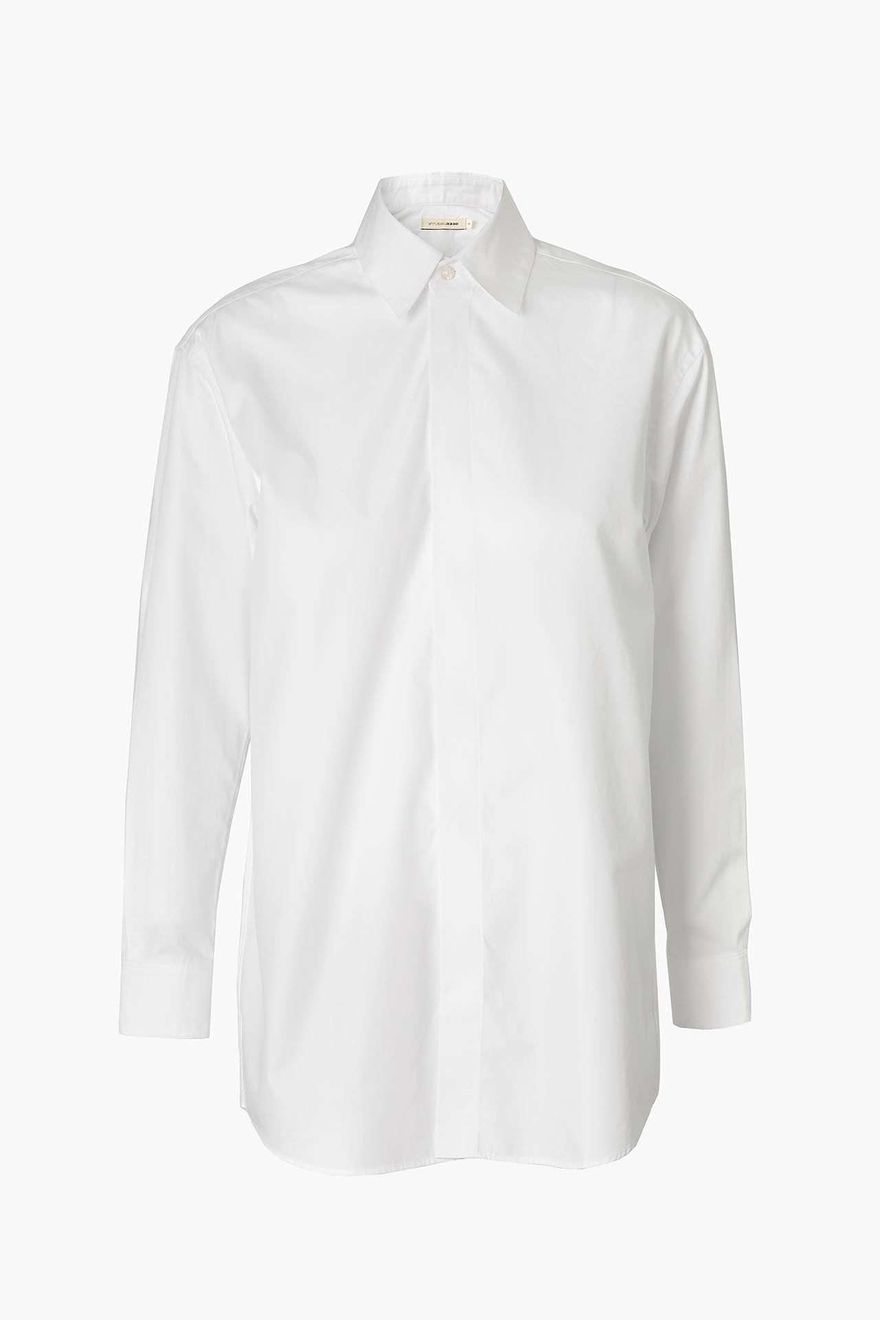 White Cotton Shirt - Regular Fit